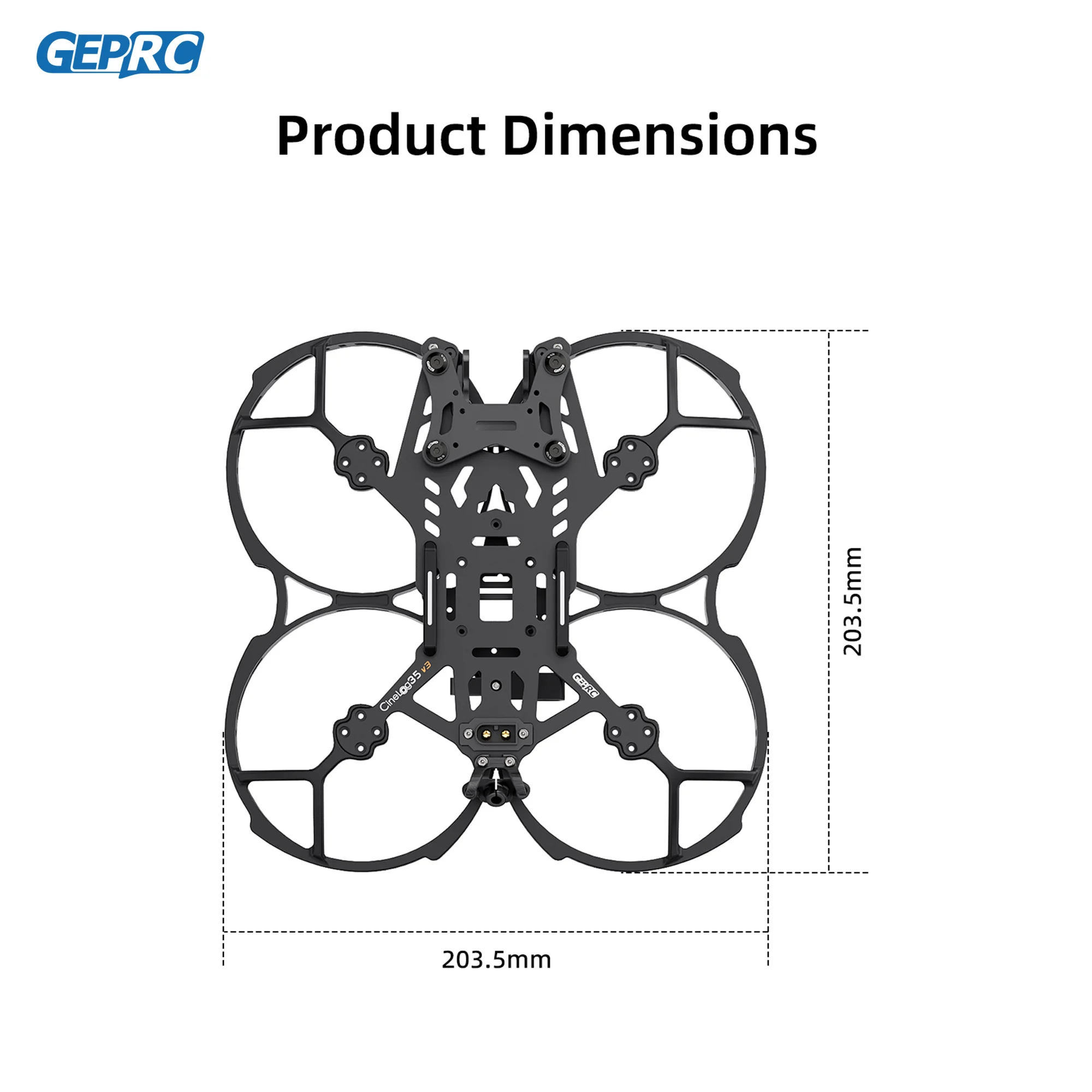 GEPRC GEP-CL35 V3 프레임 부품 드론 RC FPV 쿼드콥터 레이싱 액세서리 부품 CineLog35 V3용
