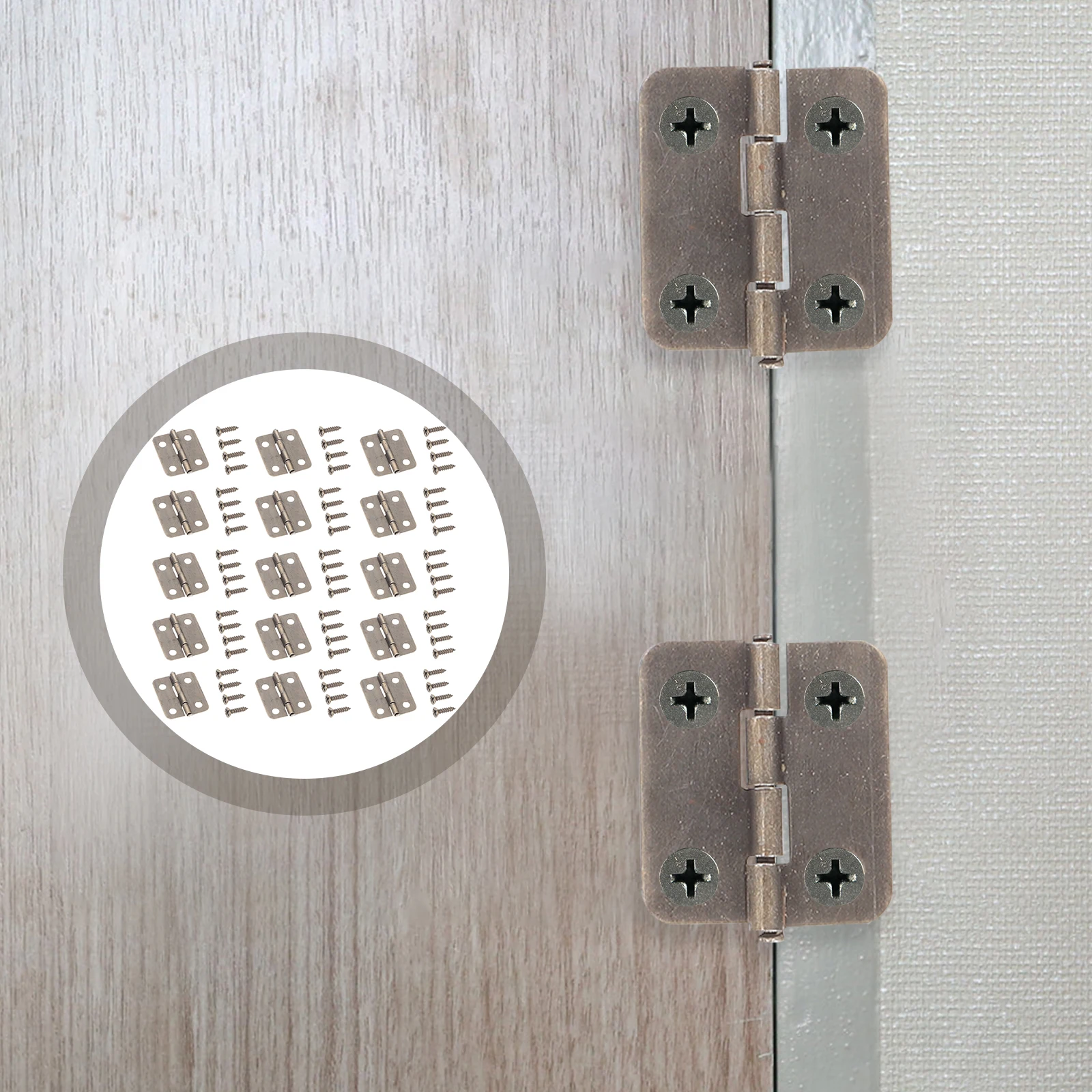 

50 set Iron Chest Durable Rust Resistant Folding For Jewelry Boxes Wooden Boxes Diy Crafts Decorative Drawer Hinges Hardware