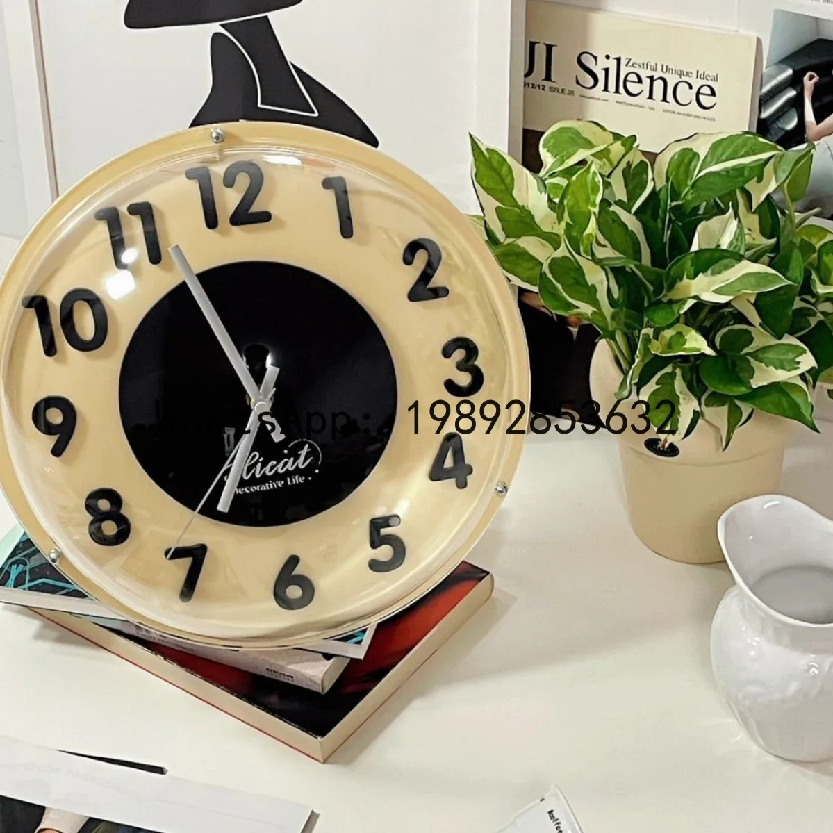 

ZB creative cream living room home bubble clock simple wall Internet celebrity light luxury personalized clock