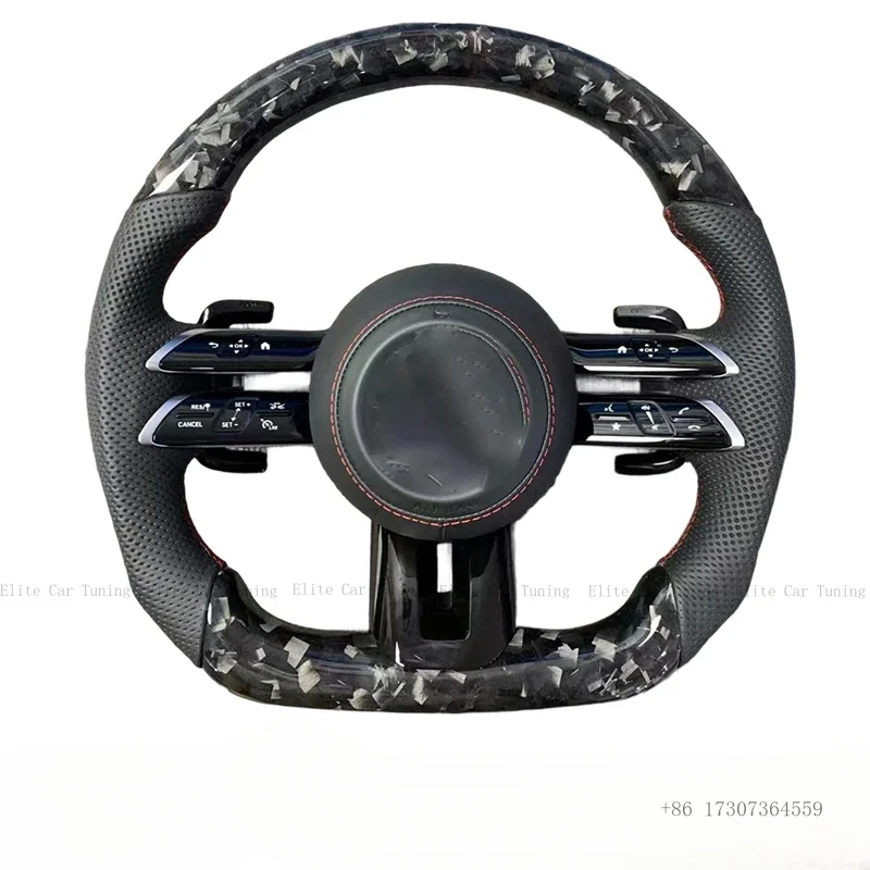 Steering wheel For Mercedes Benz W205 W213 W216 W217 W218 W222 W253 W257 W463 GLE G63 C63 AMG(Customizable)