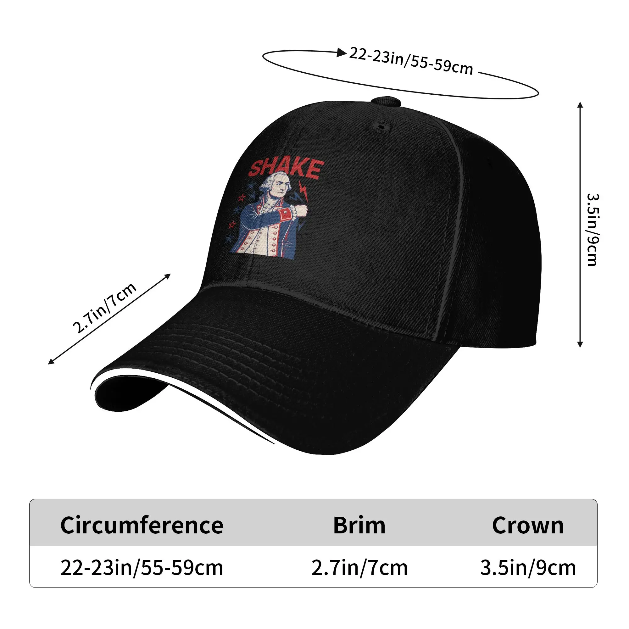 Funny Shake and Bake 4th of July Casual Baseball Cap Summer  Trucker Hat  Couple Women Street Style Baseball Caps