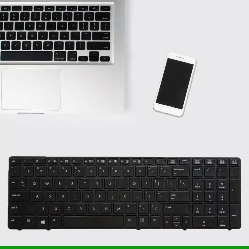 U55C Replacement US Keyboard for ProBook 6560B/EliteBook 8570P 8560P Laptop US Black