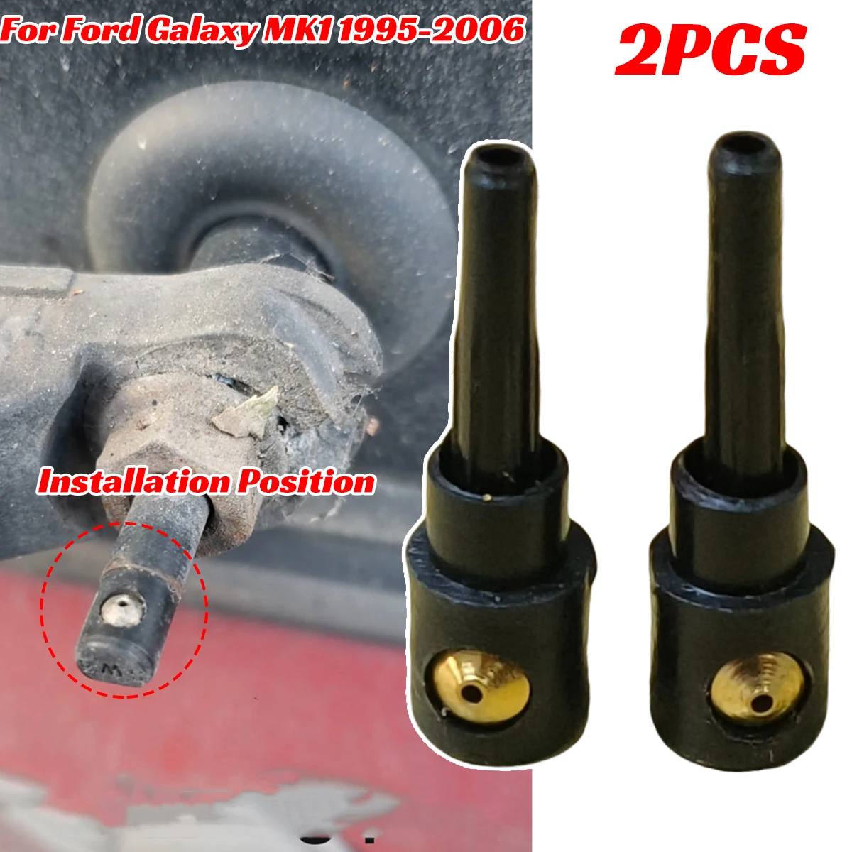 

2pcs For Ford Galaxy MK1 VW Sharan SEAT Alhambra Rear Windscreen Wiper arm Washer Jet Nozzle Window Spray 1995 1996 1997-2006