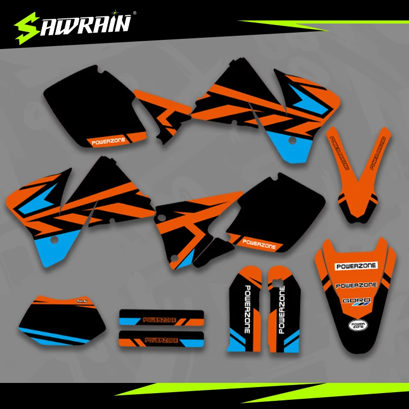 

Sawrain Motorcycle Graphics Backgrounds Decal Stickers Kits for KTM EXC XCW SXF 98-00EXC
