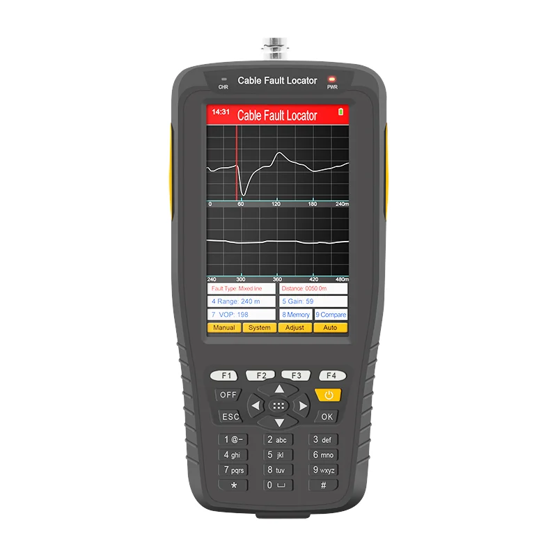 Handheld cable fault tester Power communication cable disconnection and mixed line detector Intelligent distance meter