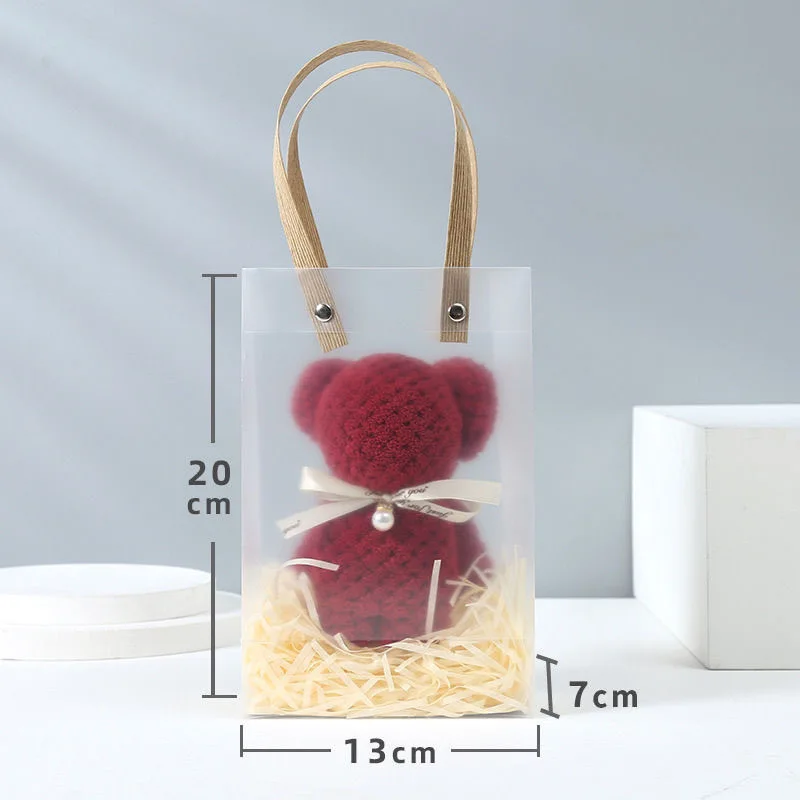 5pcs Little Bear Towels Wedding Companion Gifts Happy Gifts Happy Shop Small Square Towels Coral Velvet Towels