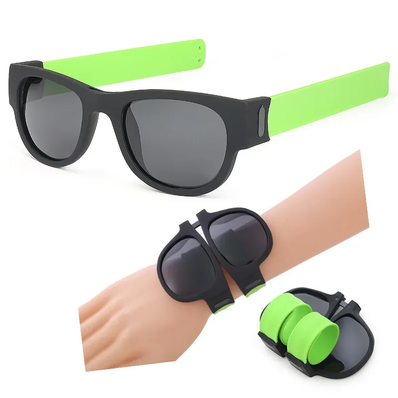 New Sailicone Ring Bracelet Patter Rings Sunglasses Cycling Travel Convenient To Carry Personality Foldable Polarizer UV 400