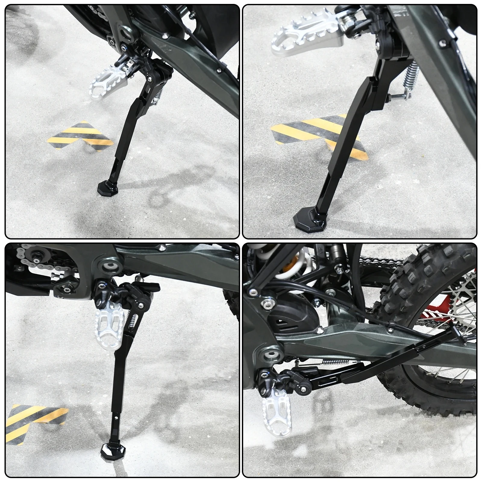 Motorcycles Side Support for Surron Ultra Bee Adjustable Kickstand Off-road Electric Dirt Bike for Surron Motorcycle Accessories