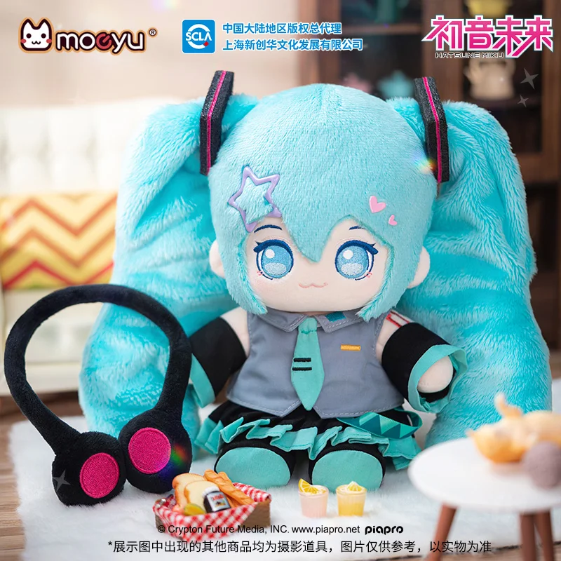 

Оригинальная плюшевая игрушка Moeyu Hatsune Miku, мягкая хлопковая кукла FUFU, игрушки «сделай сам», Vocaloid, косплей, аниме, плюшевая фигурка, съемный костюм