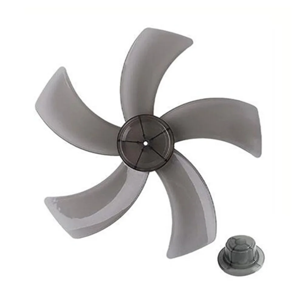 Desk Fan Blade 5 Leaves Fan Blade AS Plastic Efficient Airflow High Temperature Resistant Lightweight For Desk Fans