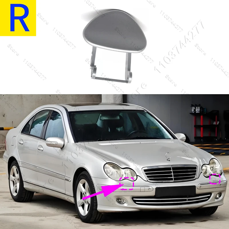 Für 2001–2007 Mercedes-Benz C230 C240 C280 C320 C350, C32 AMG (W203) Scheinwerferwaschdüsen-Abdeckkappe 2038800705 2038800805 – Detail 8
