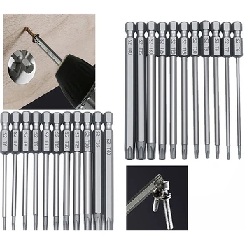 50-100mm Içi Boş Erik Çiçeği Genişletilmiş S2 Tornavida Seti Altıgen Saplı Tornavida Ucu Tornavida Aracı