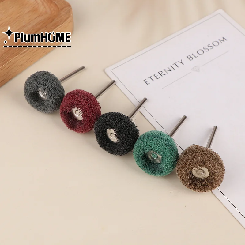 

New 10/12pcs Mini Drill Abrasive Brush Nylon Buffing Polishing Wheel Rotary Hand Tool Accessories Set Rust Remover