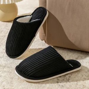 Men's Plush Slippers for Home, Non -slip, soft, comfort, plain heel, interior, bedroom, double shoes, hot, autumn, winter 10 Main Sales Salto - №6