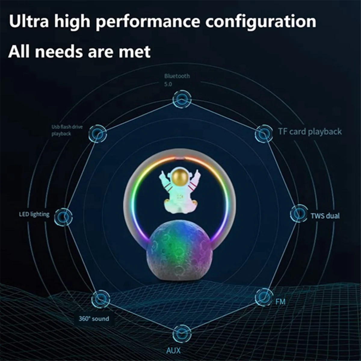 Модернизированный подвесной Bluetooth-динамик космонавта