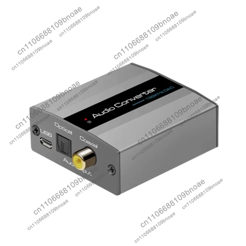 Coaxial audio converter optical fiber to analog audio