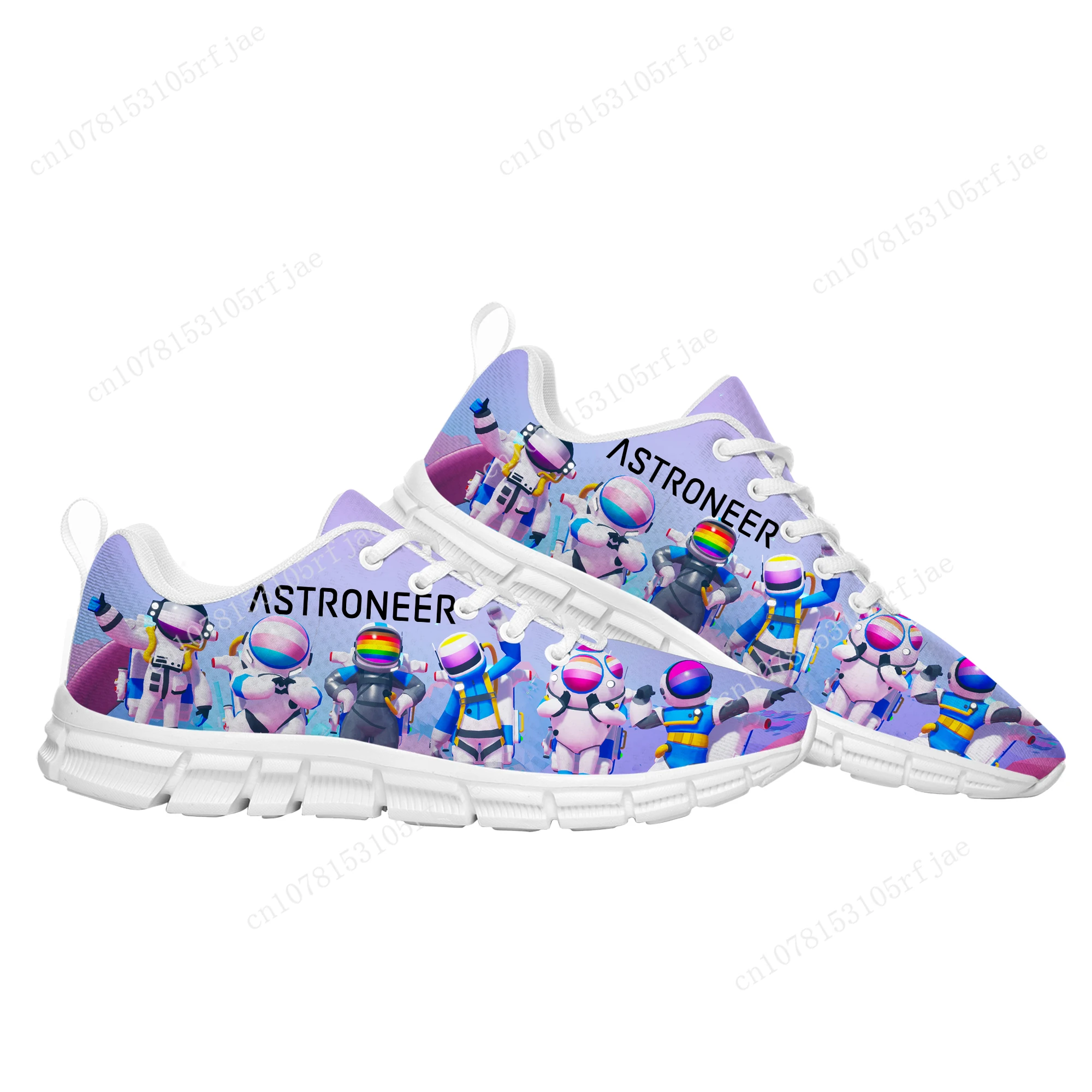 Astroneer-Zapatos Deportivos personalizados para hombre y mujer, zapatillas de deporte de alta calidad con dibujos animados, a la moda, hechas a medida, para parejas