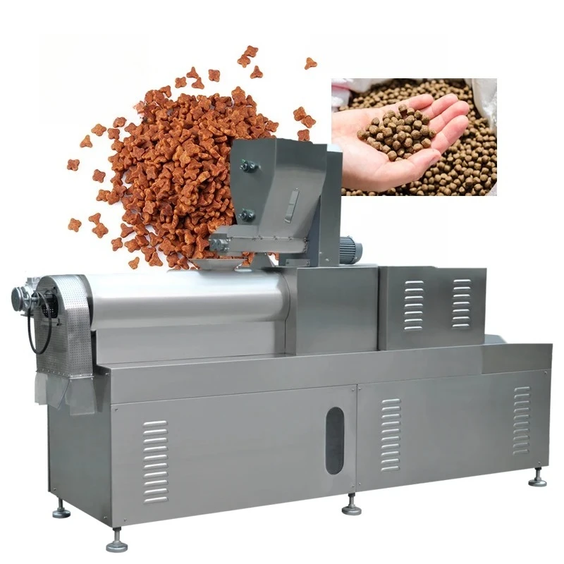 Automatic Aquatic dry Floating Fish feed process machinery / Sinking fish food production line