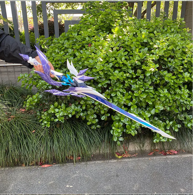 Juego Genshin Impact Skirk Cosplay Azurelight espada PU armas Porps para Halloween fantasía de Navidad accesorios de disfraces de fiesta
