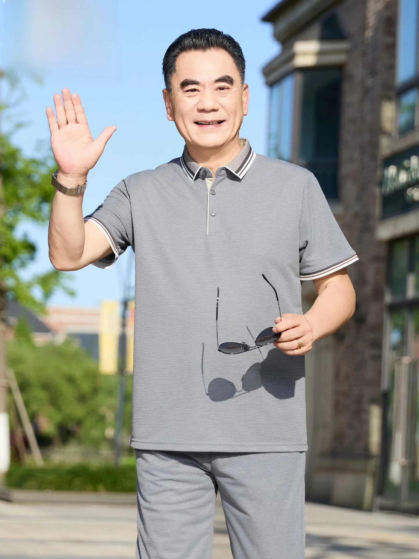 TUCANO 2026 Nova Coleção de Verão Conjunto Esportivo Masculino Camisa  de Manga Curta Roupa Casual para Pais em Poliéster...