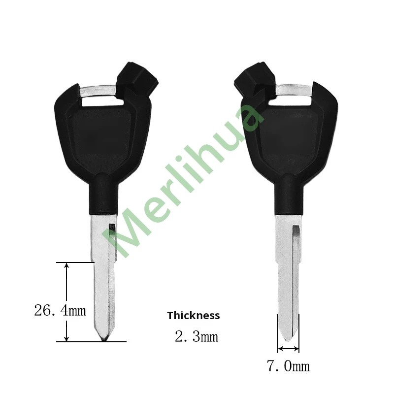 Honda motorcycle key, suitable for: Honda CM300, Storm Eye, CB190R, Hawk 190TR, Hawk 190X motorcycle keyembryo(including magnet)