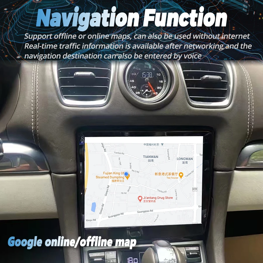 8.4inch Android Touch Screen For Porsche Boxster 981 Stereo Car Radio Multimedia Video Player Navigation GPS Carplay Auto 4G