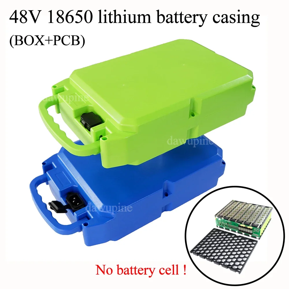 

48V 30A E-bike Battery Case Storage Box BMS 13S 8P 18650 Battery Holder Nickel Strip for Electric Motorcycle Battery Housings