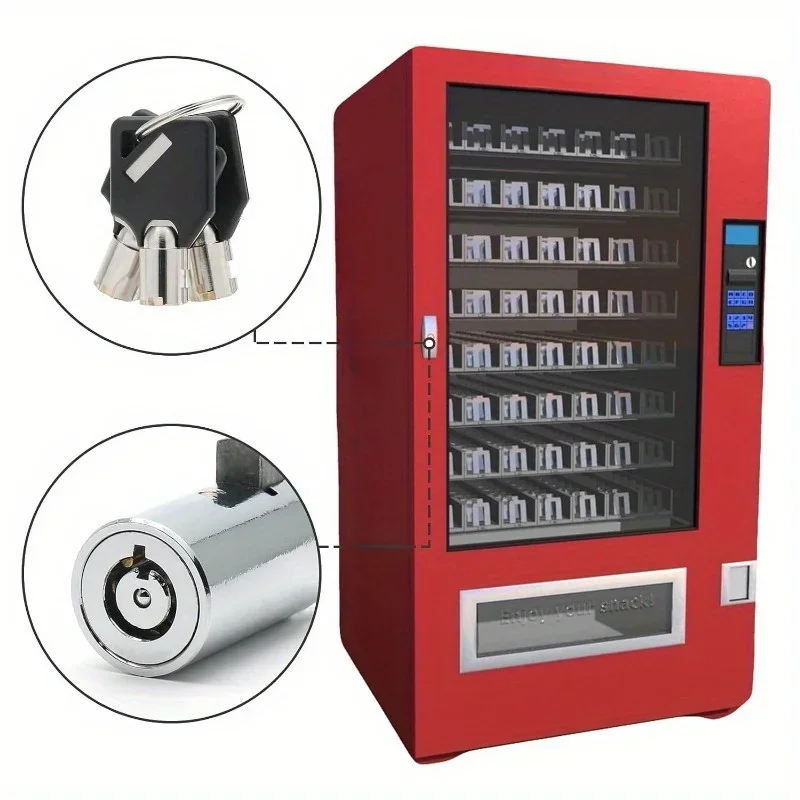 

1 Set Universal Vending Machine Security Lock Set - Keyed Alike System with Durable Tubular Keyway Design
