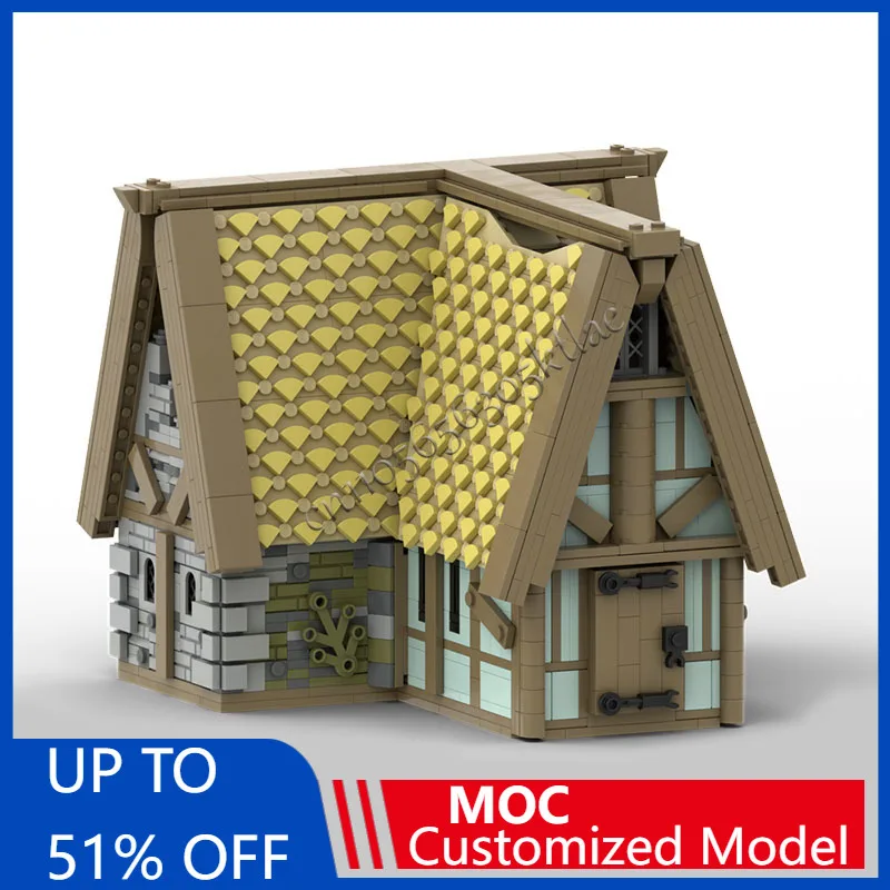 

1552 PCS MOC Creative City Street View Modular Country Cottage Model Architecture Building Block Diy Kid Assembly Brick Toy Gift