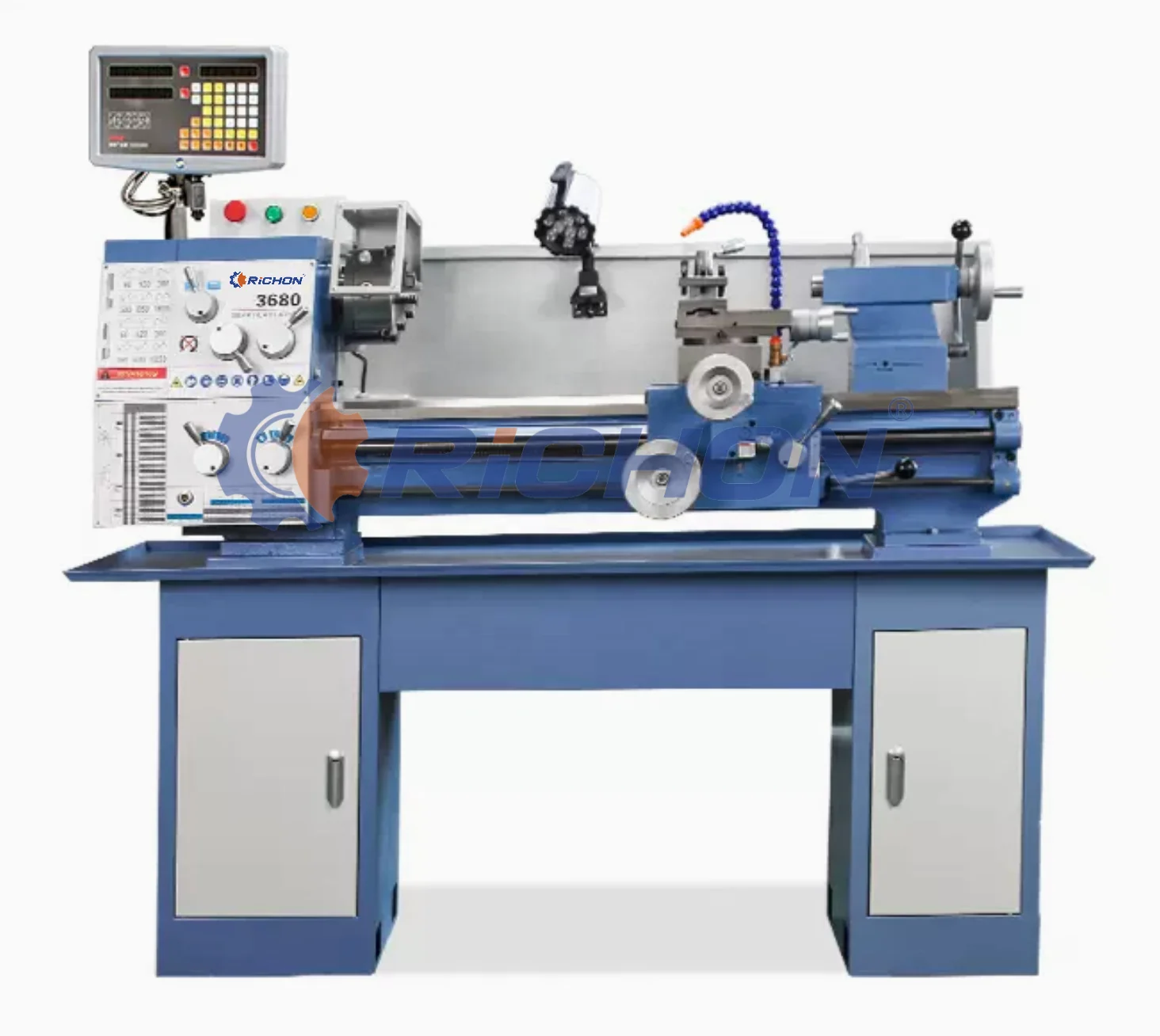Airow BV20L-1 Mini Bench Lathe Metal Mini Lathe Machine Belt Drive Metal Turning Lathe