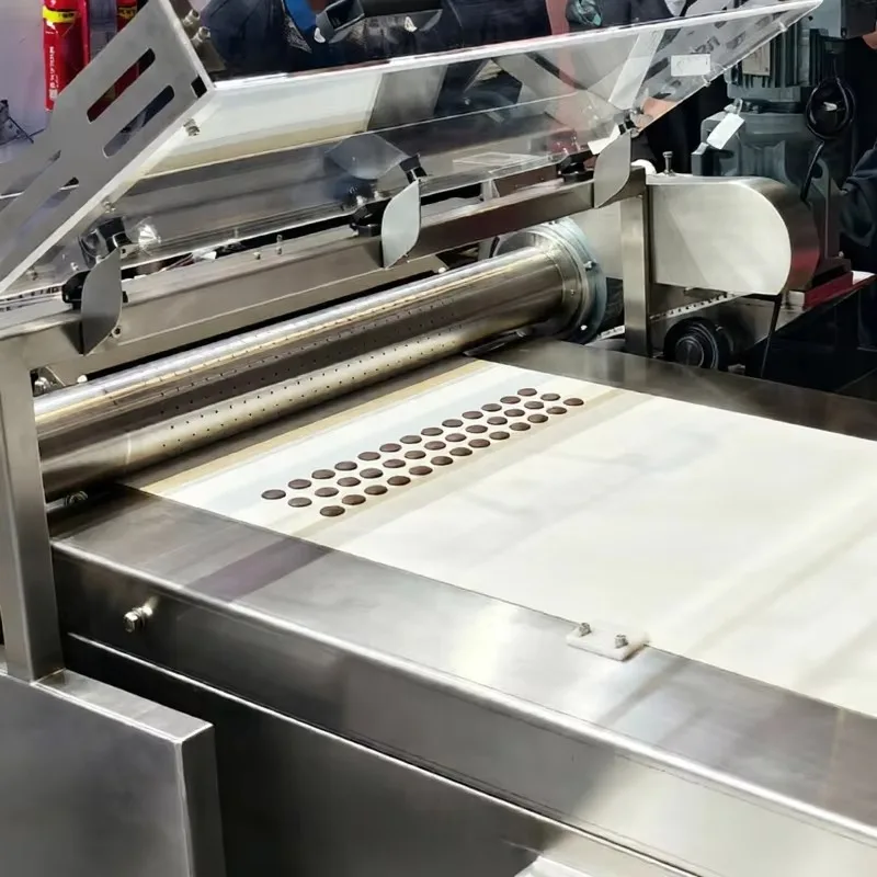 Automatic 400mm Chocolate Chips/Buttons/Drops Forming/Depositing Machine Chocolate Chips Production Line
