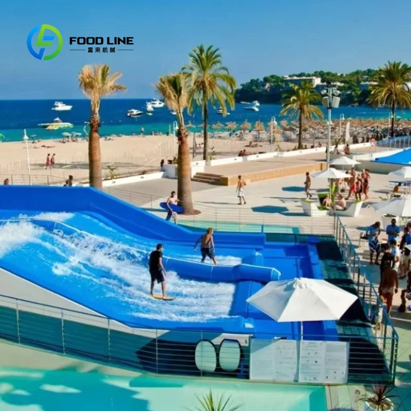 Customized Flowrider Crazy Surf Simulator With Inflatable Frame Water Theme Park Wave Pool Machine For Commercial Amusement