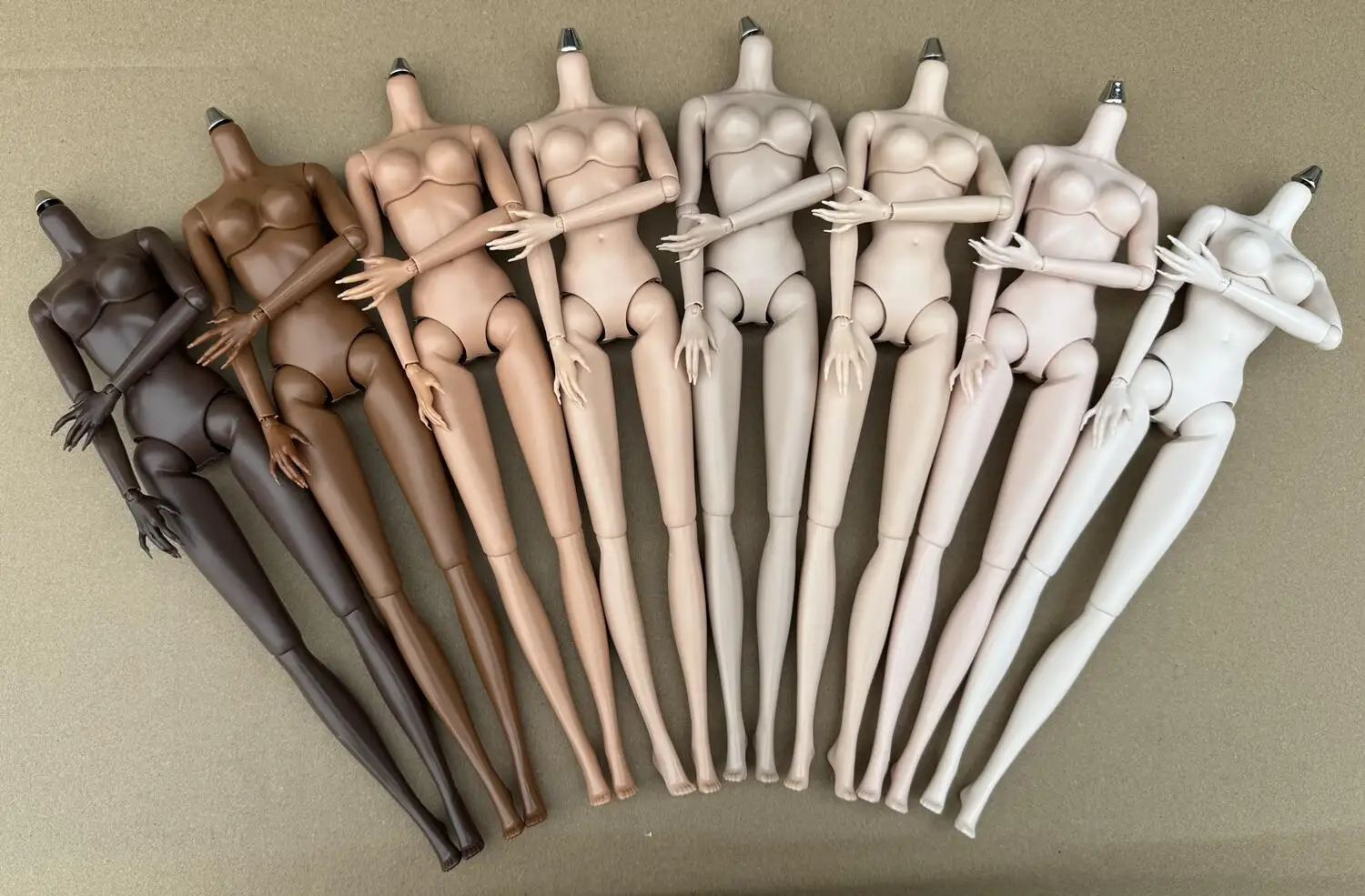 NEW Original LULY Doll Body 8 Skin Tone High Quality Big Boobs Brown Brown White 29CM 1/6 Replacement Body For FR/IT Doll Heads