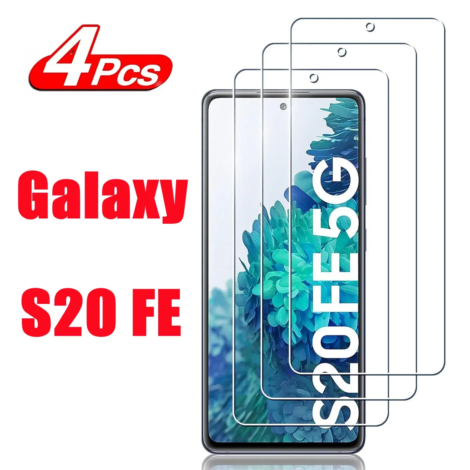 

2/4Pcs Tempered Glass For Samsung Galaxy S20 FE 4G/5G/2022,9H Screen Protector Film