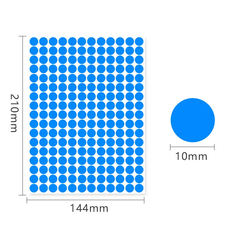 Multicolor Round Dot Labels Self Adhesive Stickers For Identification File Classification Planner Office School Projects