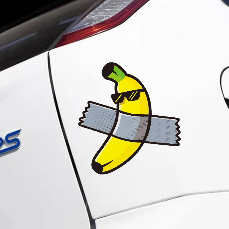 

Автомобильные светоотражающие наклейки, персонализированные забавные банановые водонепроницаемые декоративные наклейки, наклейки на стекло заднего стекла, аксессуары