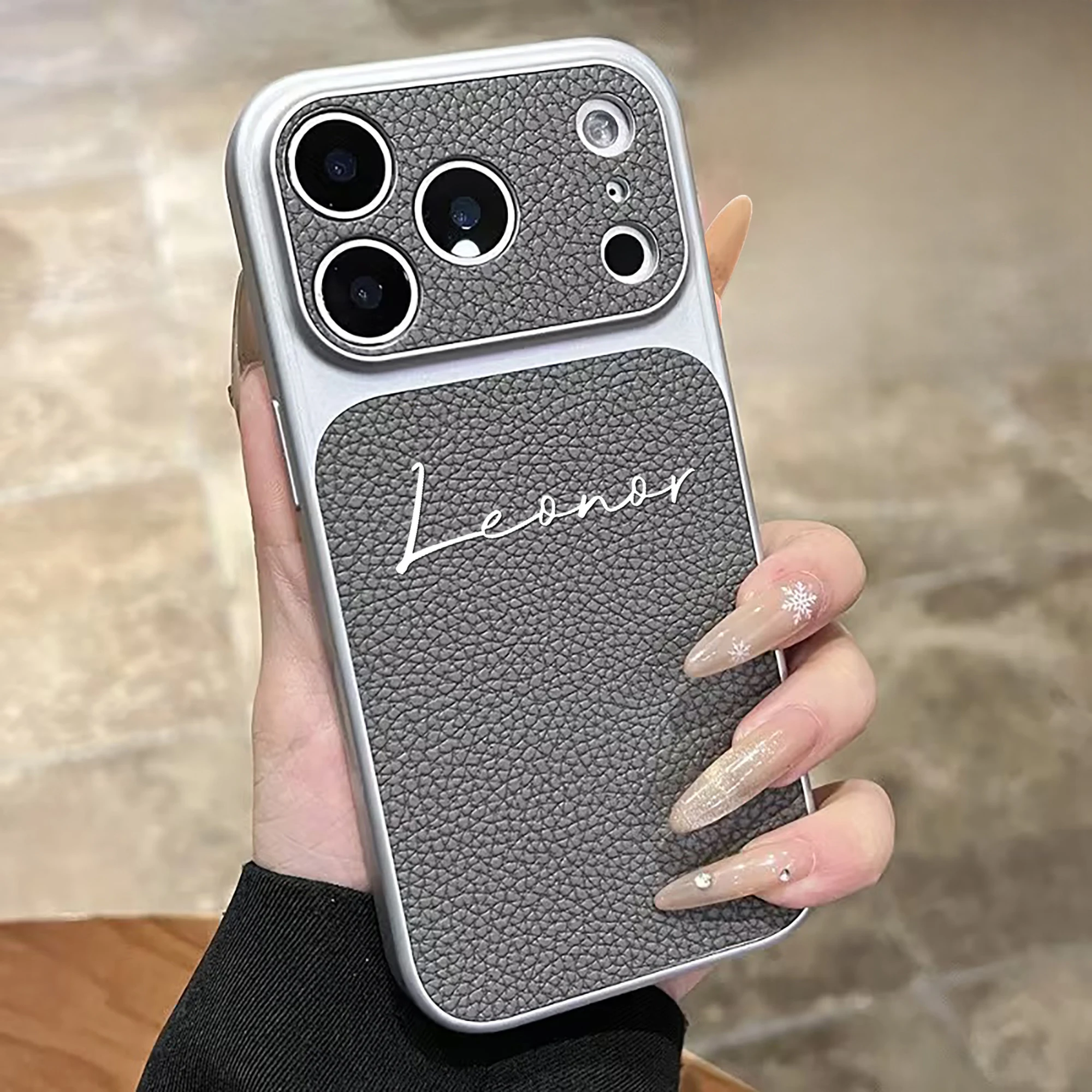 Individuelle DIY-Namensbuchstaben, Personalisierte Handyhülle mit großem Fenster, sofort auf 18 Stile aufwertbar, für iPhone 18 17 16 15 Pro Max – Detail 5