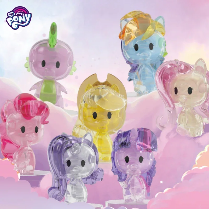 

Оригинальная прозрачная сборная игрушка Hasbro My Little Pony, коллекция игрушек, милая кавайная девочка, подарок на день рождения и Рождество