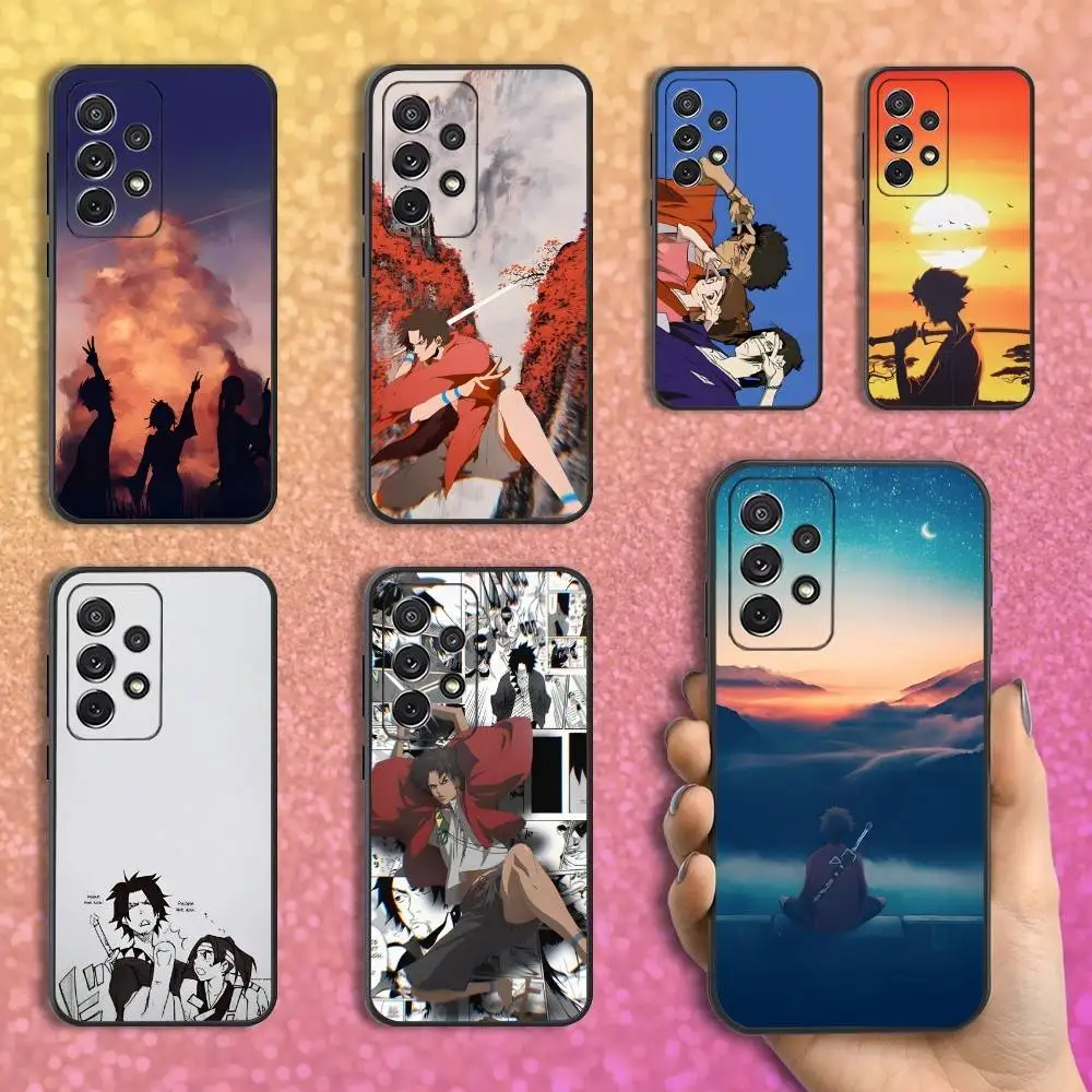

S-Samurai Anime C-Champloo Phone Case For Samsung S25,S24,S23,S22,S21,S20,S10,Ultra,Plus,Lite,FE,Soft Silicone Black Cover
