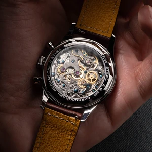Sugess 1963 İzle Pilot Erkek Chronograph bilek saatler Mekanik martı ST1901 Swanneck Hareketi, Safir Kristal, Yarış, 2022 Erkek sesi için zamanında en iyi 10 satış-no. 5