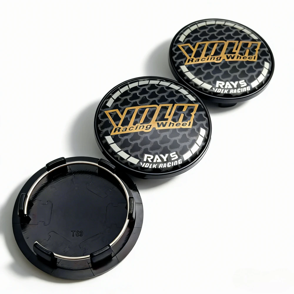 4x 69mm Rays VOLK Racing Nabendeckel Radkappen Nabenkappen – Bild 3