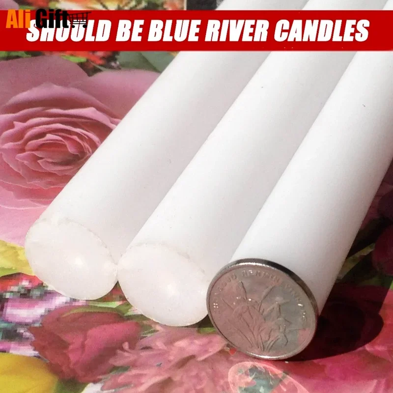 26pcs Wedding Supply Red White Romantic Smokeless  Daily General Lighting Long Pole Power Outages Party Thanksgiving Candle Wax