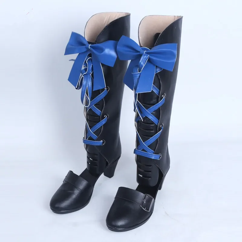 Zapatos de Cosplay de mayordomo negro, libro de asesinato, Kuroshitsuji, libro del Atlántico Ciel Phantomhive, botas hechas a medida