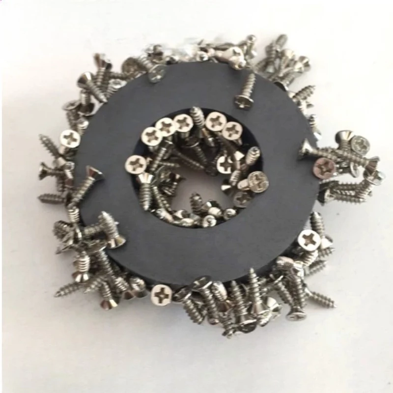 Black Circular Ring Magnet Ferrite Magnets with Hole Speaker Magnetic Ring Permanent Magnet 40x8 50x10 60x10 70x10 100x15mm