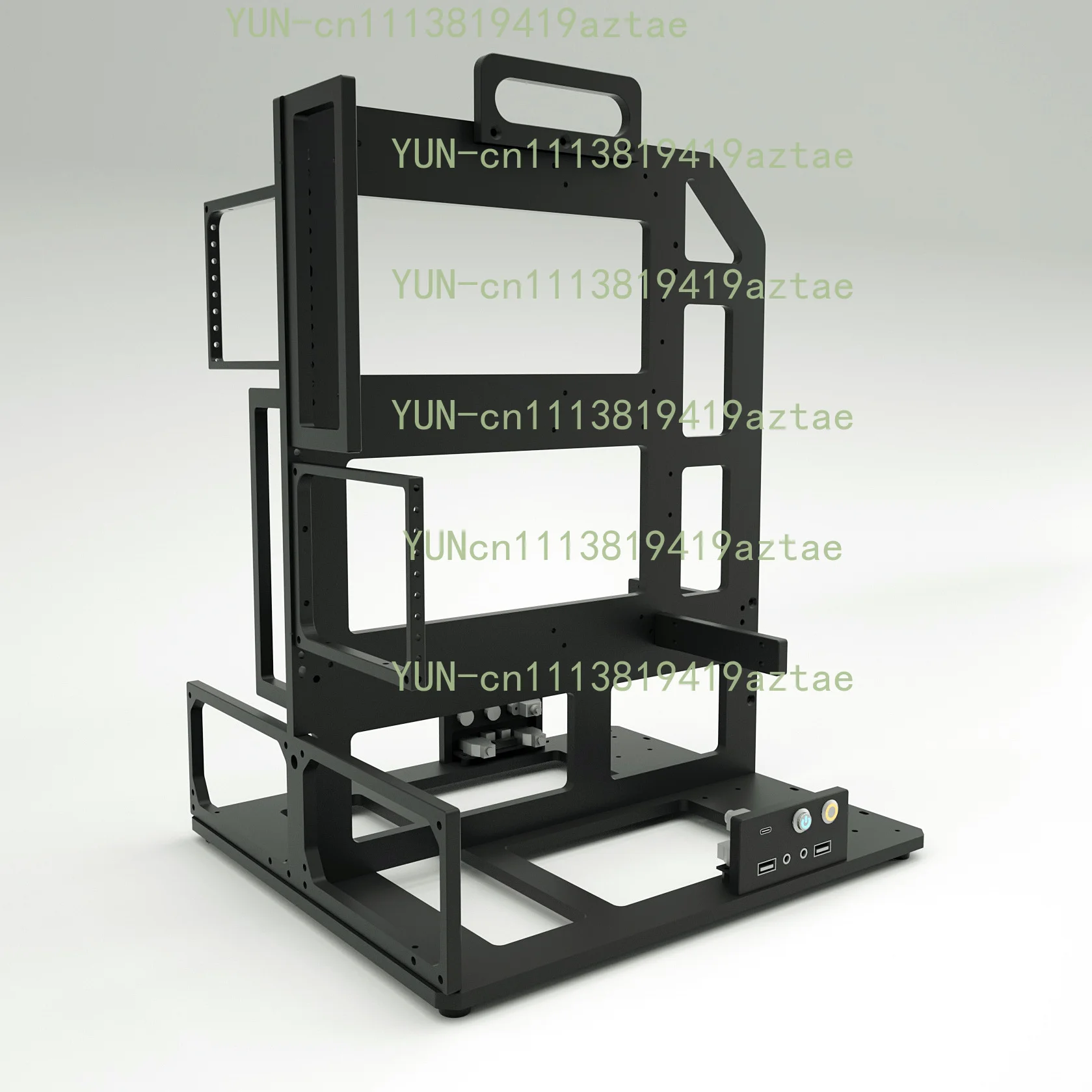 Model F Dual Motherboard ATX MATX Motherboard Aluminum Alloy Rack Supports Dual Water-cooled Mounting Open Chassis