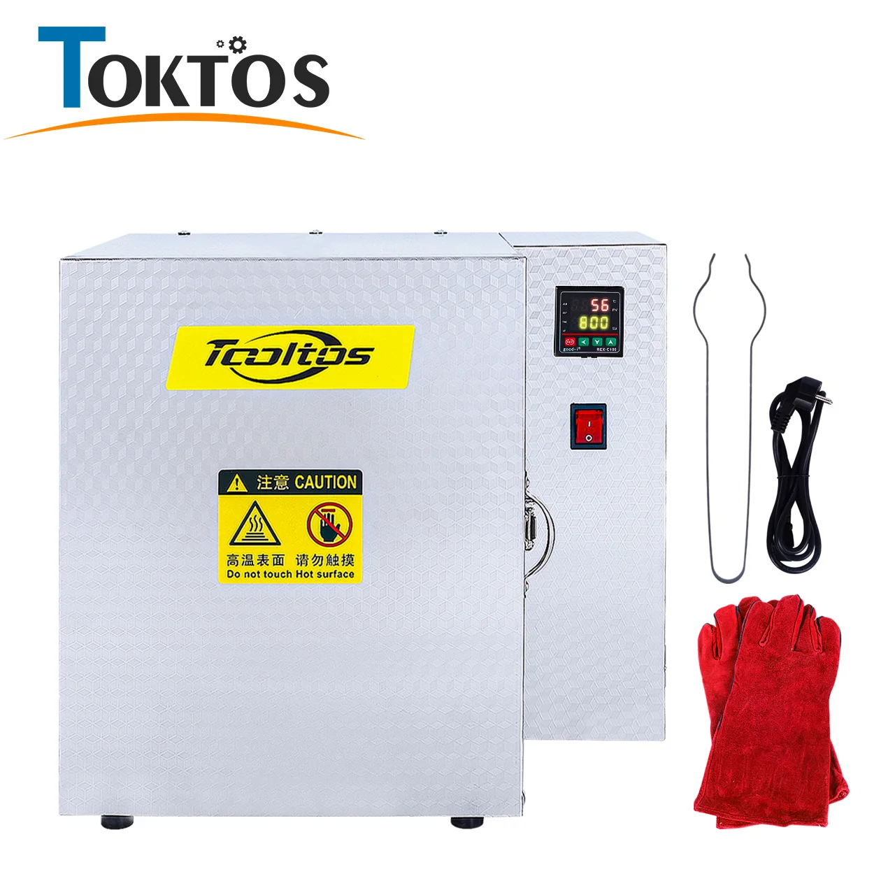 TOKTOS 1500W Jewelry Casting Burnout Furnace Oven Machine,High-Temperature Resistant Furnace