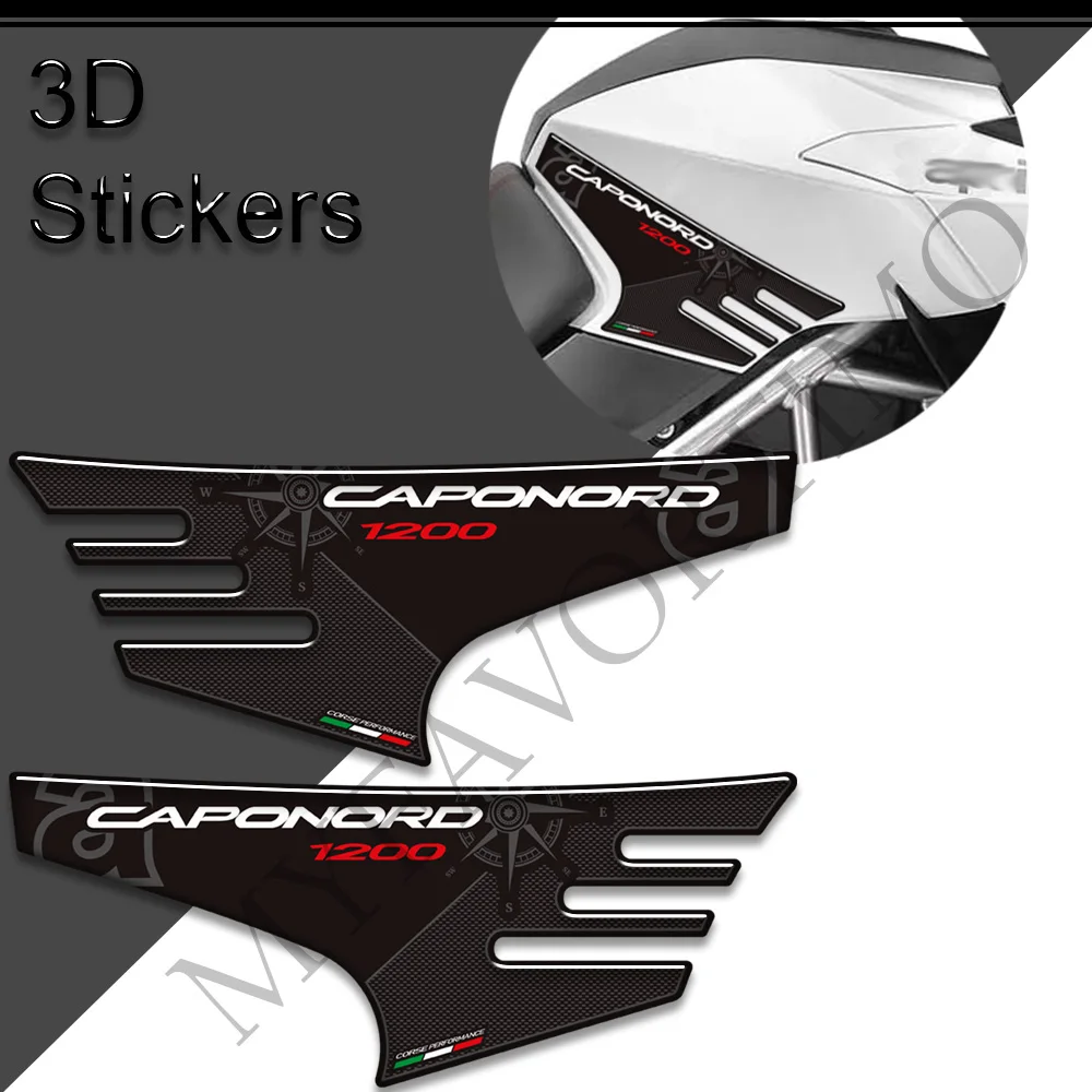 Motorcycle For Aprilia Caponord 1200 Rally Tank Pad Grips Kit Knee Stickers Decals Protector 2013 - 2019 2020 2021 2022