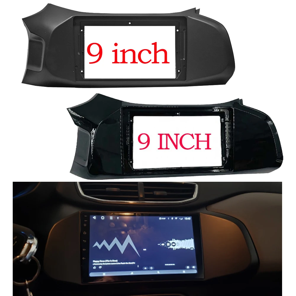 

2 Din 9 Inch Car Radio Fascia Panel Frame for Chevrolet Onix 2012-2019 Installation DVD GPS Mp5 ABS+PC Plastic Dash Mount Kit