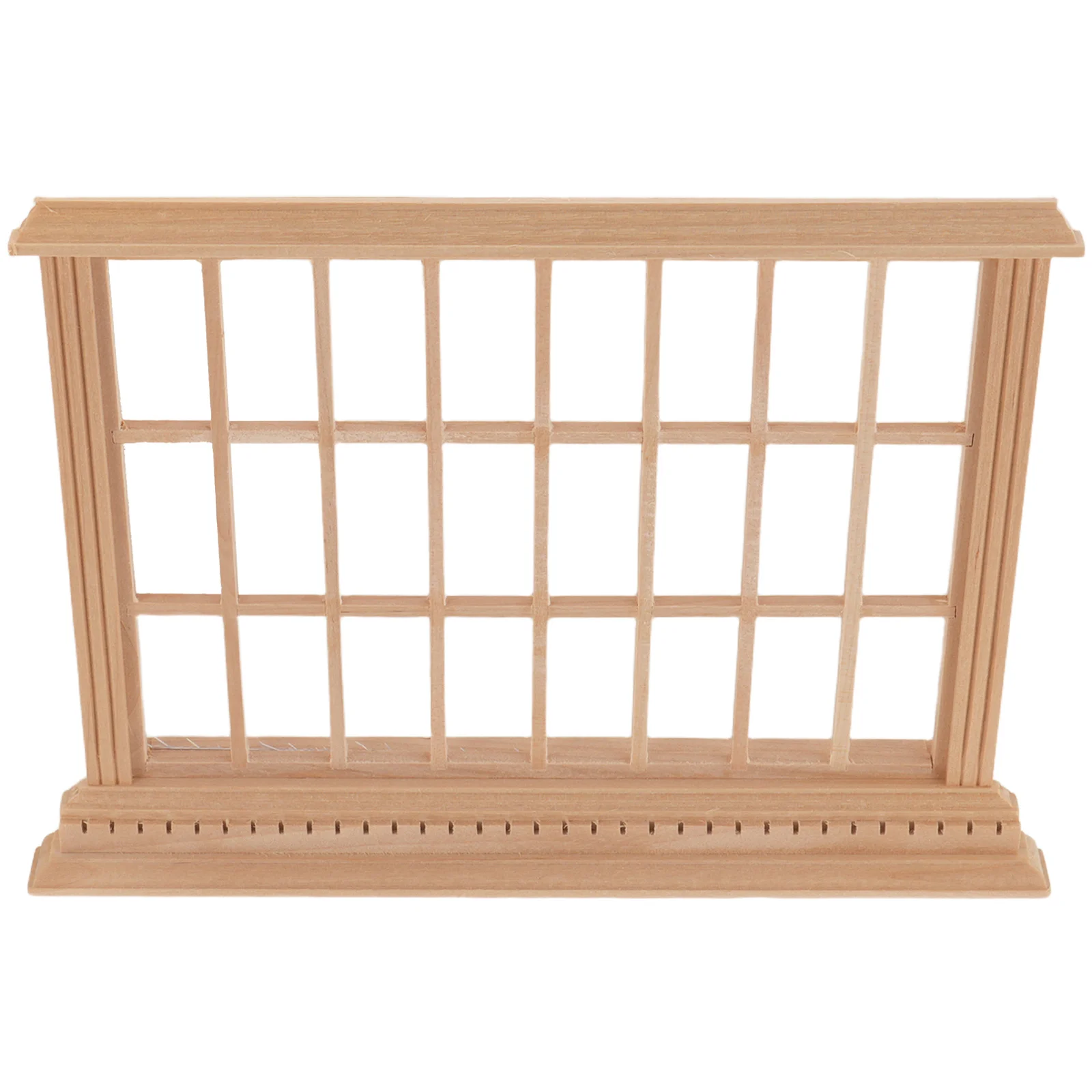

Miniature Window Frames 1:12 Scale Unfinished Wood Vintage Style Dollhouse Craft Supplies House Accessories Diy Decor