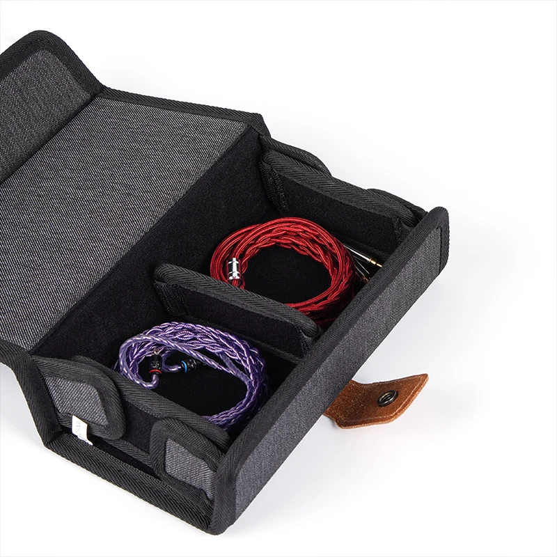 Multi Functional Digital Earphone DAP HiFi Player Cable Products Storage Bag Box Fabric Material Removable Compartments 4 Sizes